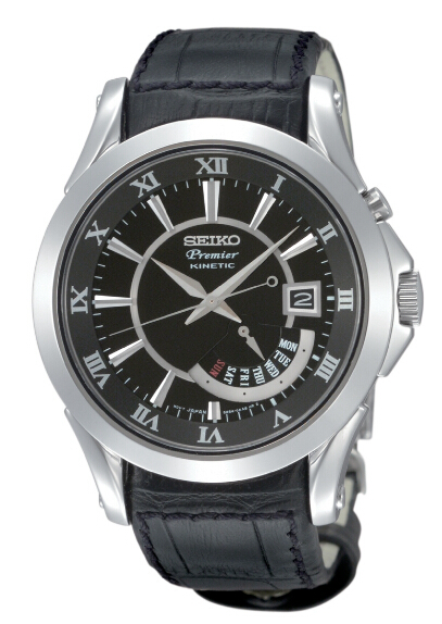 Seiko Premier Kinetic with Retrograde Day Indicator Men watch SRN005 - Click Image to Close